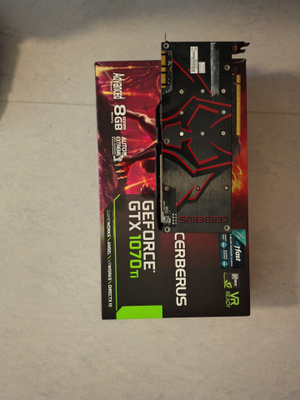 Myydään näytönohjain Nvidia ASUS CERBERUS GTX 1070 Ti