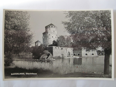 VANHA Postikortti Savonlinna 1950-luku Alkup.Mallikappale