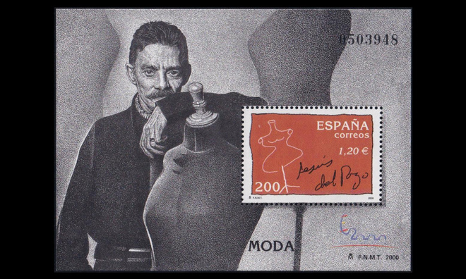 Espanja 3592BL89 ** Postimerkkinäyttely ESPAÑA muoti (2000