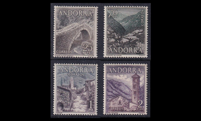Andorra Sp 59-62 ** Käyttösarja maisemia (1963)