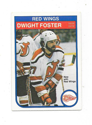 1982-83 OPC #138 Dwight Foster , Detroit Red Wings