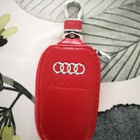 AUDI punainen nahka avaimeperäkotelo - pikkukuva 1