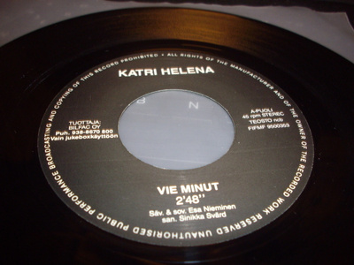 7" single : Katri Helena : Vie minut ( 1995 ) RARE !