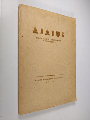 Ajatus : Filosofisen yhdistyksen vuosikirja 1