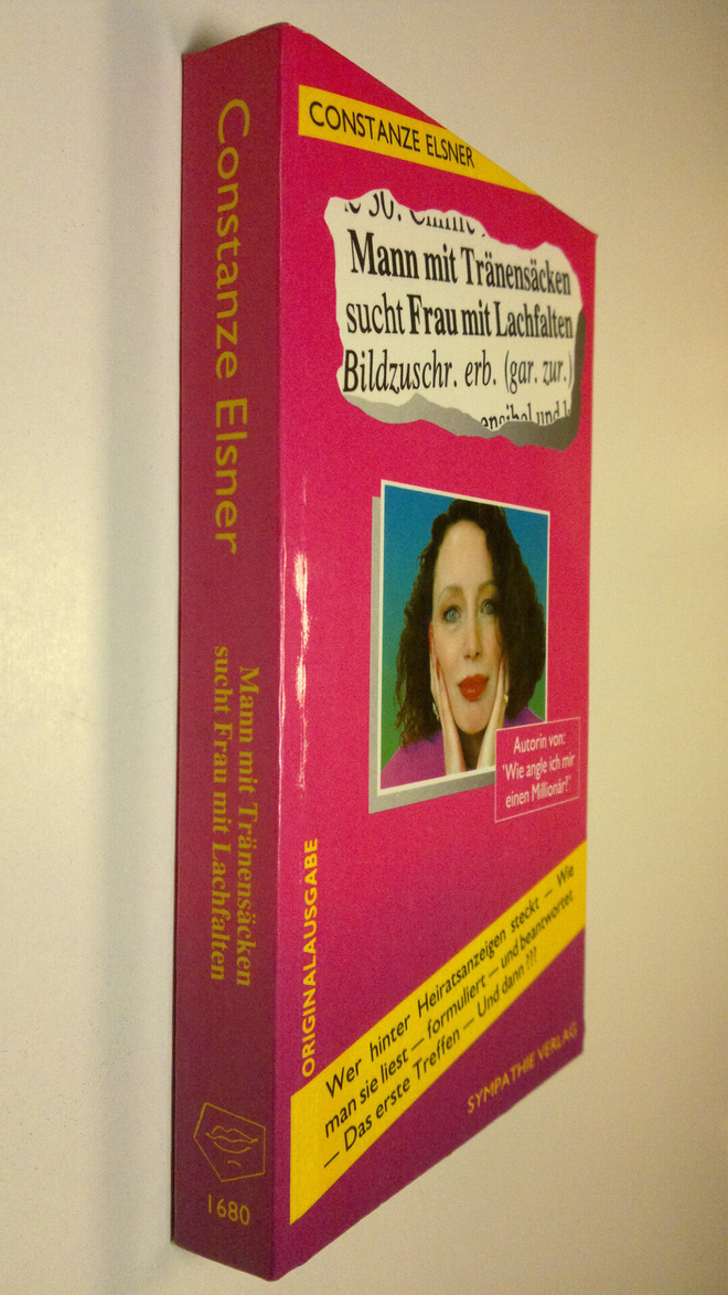 Constanze Elsner : Mann mit Tränensäcken sucht Frau mit L...