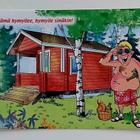 "Elämä hymyilee, hymyile sinäkin!"-KULKEMATON POSTIKORTTI - pikkukuva 1