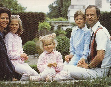 Konung Carl XVI Gustaf , Silvia ja lapset   p108
