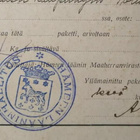 Maaherranviraston pakettikortti Hämeenlinnasta 1928 - pikkukuva 2