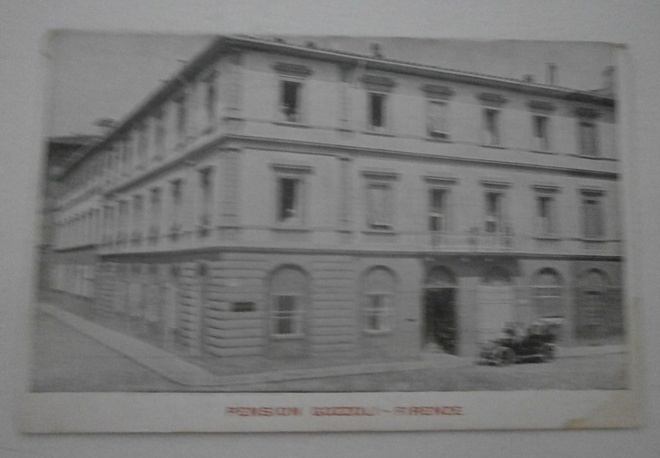 Firenze, Pensionaatti Gozzoli, mv vanha mainospk, ei p.