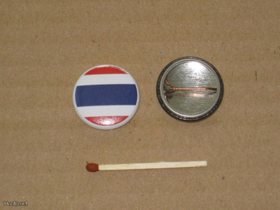Thaimaa lippu rintanappi 1" h3