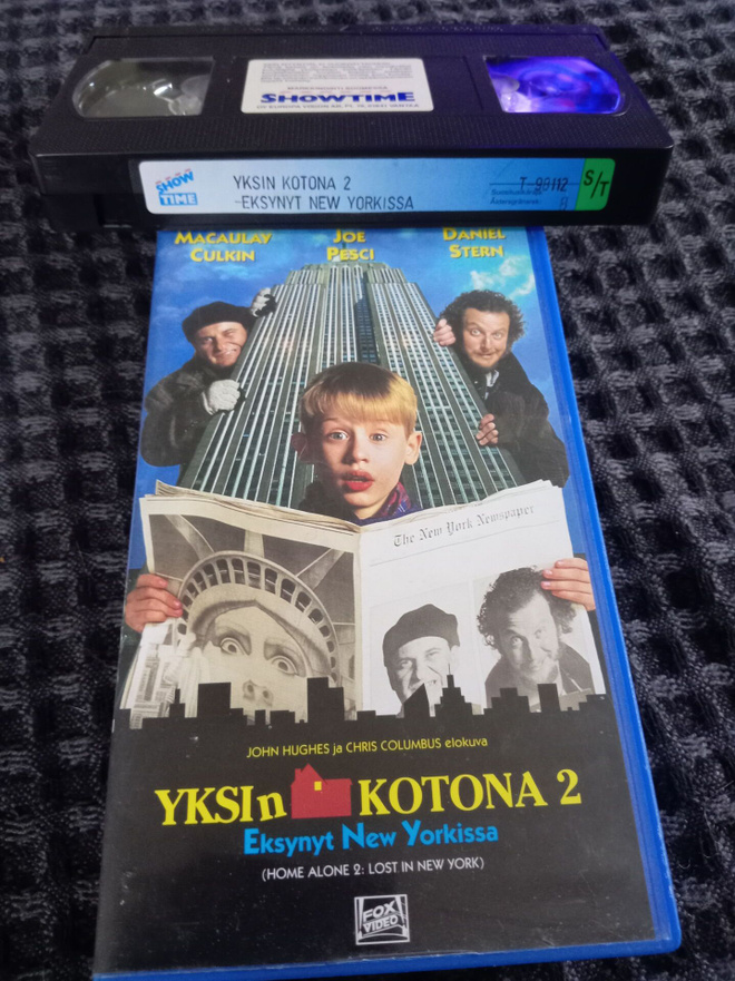 Yksin kotona 2 Eksynyt New Yorkissa VHS