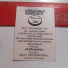 SEMIC Olympia-MM-72 #220 Bill Goldsworthy Minnesota NHL - pikkukuva 2