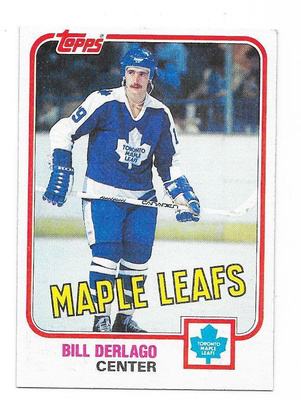 1981-82 Topps #8 Bill Derlago Toronto Maple Leafs