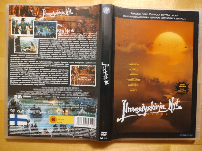 Ilmestyskirja. Nyt Redux (Apocalypse Now Redux) DVD