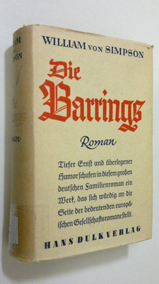 William von Simpson : Die Barrings : roman