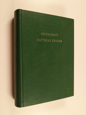 Festschrift Matthias Zender : Studien zu Volkskultur, Spr...