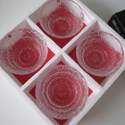 IITTALA  "SOLARIS"  JÄLKIRUOKAKUPIT  4  KAPPALETTA - pikkukuva 2