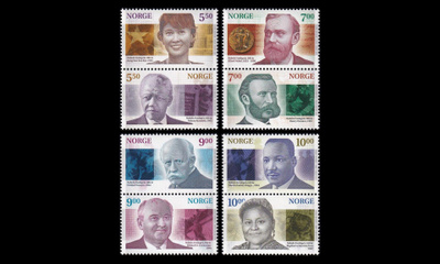 Norja 1401-8p ** Nobelin rauhanpalkinto 100v (2001)