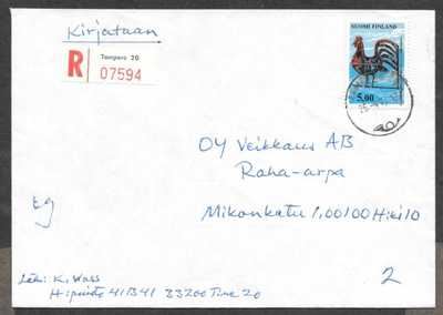 Postilähetys -  Yl.m. 5mk R (LAPE 797) Tampere 26.4.1978