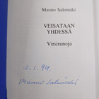 Mauno Salomäki : Veisataan yhdessä : virsirunoja (signeer... - pikkukuva 3