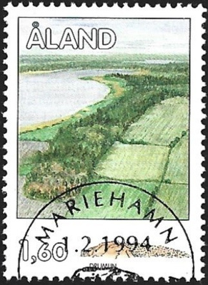 Åland 1994 Drumliini 1,60 mk EP Lape 080 alareuna LOISTO