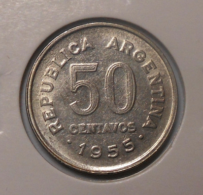 Argentina. 50 centavos 1955.