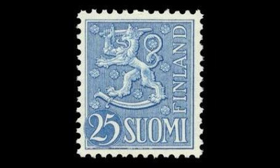 433 ** Leijona 25 mk sininen (1954)