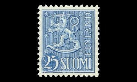 433 ** Leijona 25 mk sininen (1954)