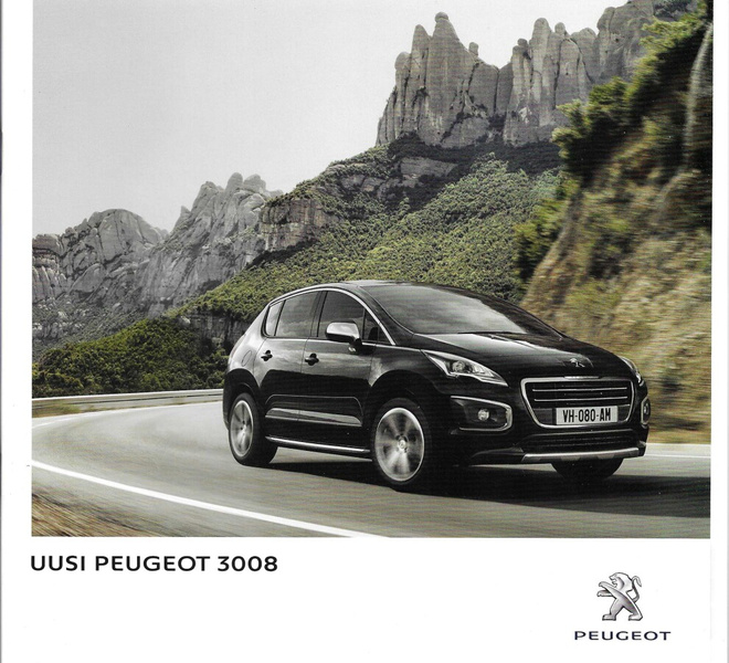 2014 Peugeot 3008 esite - suom -  32 sivua - KUIN UUSI