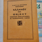 VANHAT Lotta Svärd Säännöt+ Ohjeet 1937 Vaajakoski Jyväskylä - pikkukuva 1