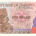 Zimbabwe 5 Sollars 1997 P5 #703 - pikkukuva 1