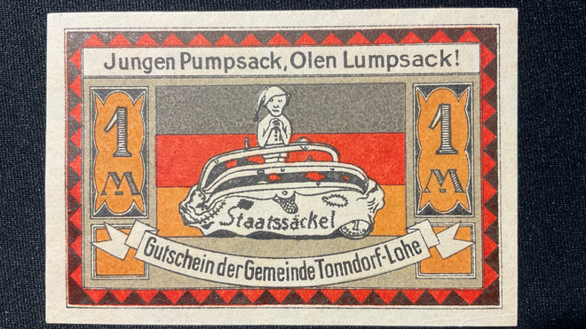 Een Mark - Tonndorf-Lohe, den 30.März 1921.