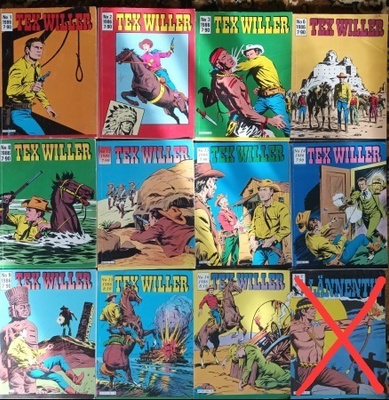 Tex Willer setti VUODELTA 1986