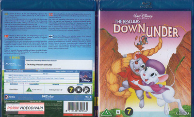 Bernard Ja Bianca Australiassa (41 238) UUSI -FI- BLU-RAY no