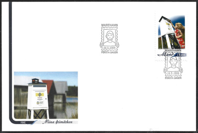 FDC Åland 2006 V 1  Omakuvapostimerkki 1  LaPe ÅL OK 1