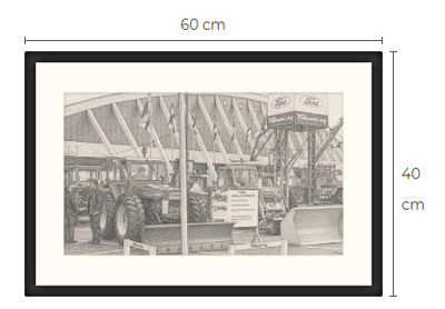 Uusi Ford traktori art print taulu 40 cm x 60 cm