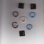 Korvakoru, renkaat, 6 paria, Real Enamel, emaloitu teräs. - pikkukuva 2