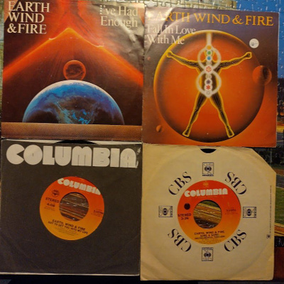4 kpl Sinkkuja 70/80-luku Soul/Disco mm Earth,Wind and Fire