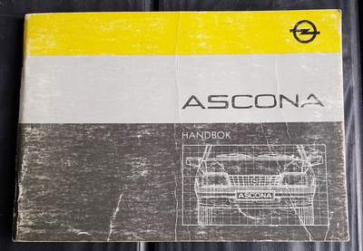 OPEL ASCONA handbok ruotsinkielinen 1984