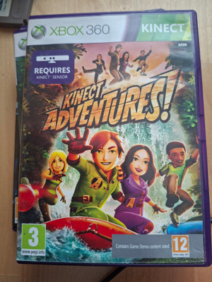 XBOX 360 Kinect Adventures + kotelo + ohjeet