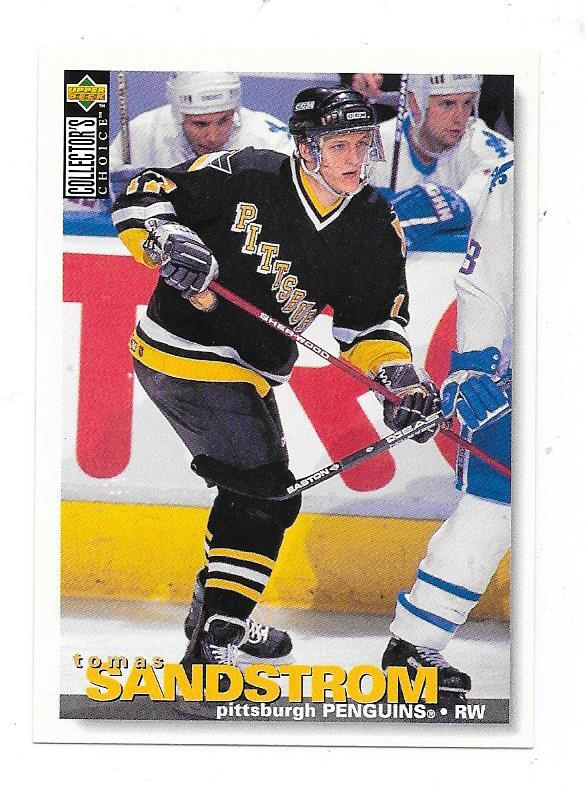 1995-96 Collector`s Choice #139 Tomas Sandström Pittsburgh