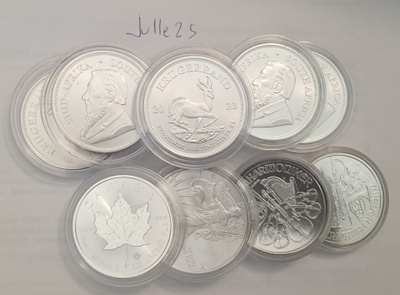 1X 1 Oz Maple Wiener ASE Krugerrand Hopeakolikko