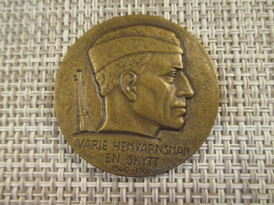 Varje Hemvärnsman en skytt 1940-1965 mitali 1961/D.Wrettling