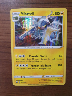 Pokemon Vikavolt 066/192 Holo Rare