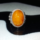Meripihka Amber Egg Yolk sormus Venäläinen - pikkukuva 4