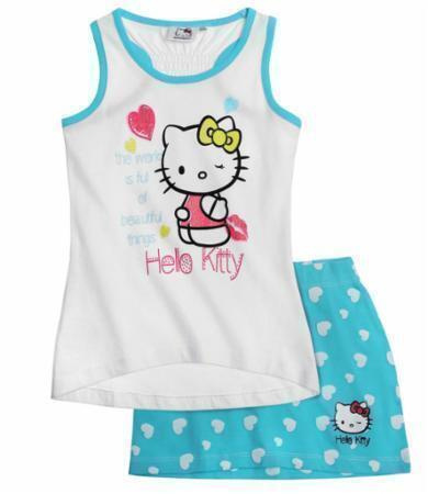 Toppi ja hame Hello Kitty Sininen koko 104 UUSI