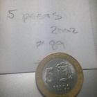 Dominikaaninen tasavalta 5 pesos 2002, km#89 - pikkukuva 1
