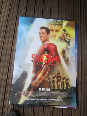 SHAZAM - orig elokuvajuliste koko noin 100 x 70 cm