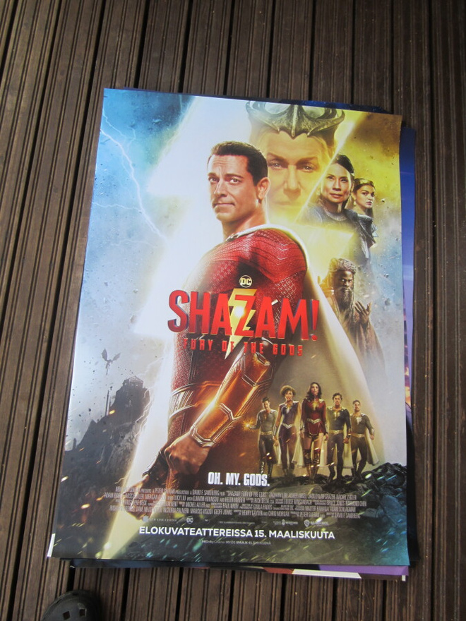 SHAZAM - orig elokuvajuliste  koko noin 100 x 70 cm