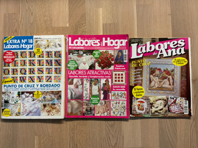 Ristipistolehdet Labores del Hogar ja de Ana 3 kpl